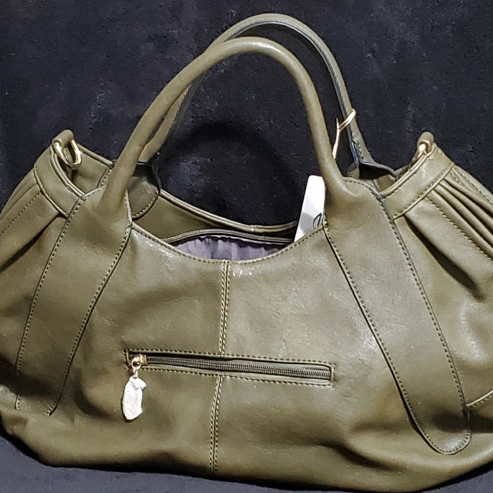 NWT Alyssa Olive Satchel